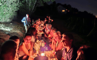 Tavolata-Fondue dans le vignoble au crépuscule 2025